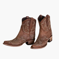 Bottes western brodées avec bout pointu pour Femmes