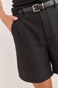 Bermuda Taille Haute avec Poches Latérales pour Femme
