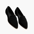 Mocassins en Suède à Bout Pointu pour Femmes