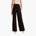 Pantalon Habillé Taille Haute avec Plis à l’Avant pour Femme